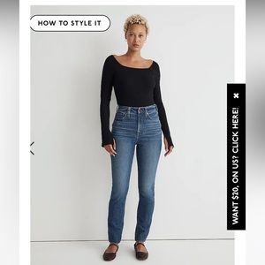 Madewell Curvy Perfect Vintage Straight Jean